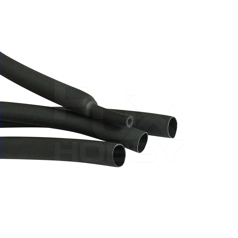 RJX 25 meter φ12-52mm 4:1 Heat Shrink Tubing Adhesive Waterproof Glue Insulated Dual Wall Black Heat Shrinkable Tube