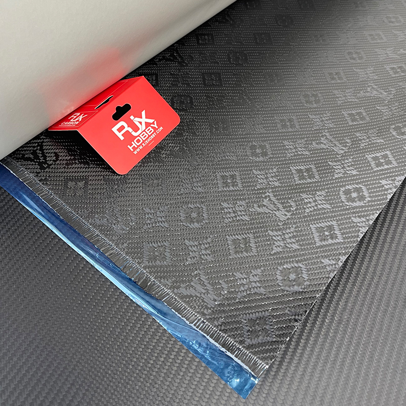 RJX 1 meter 240g/㎡ Geometric Print LV Pattern prepreg carbon fiber  cloth
