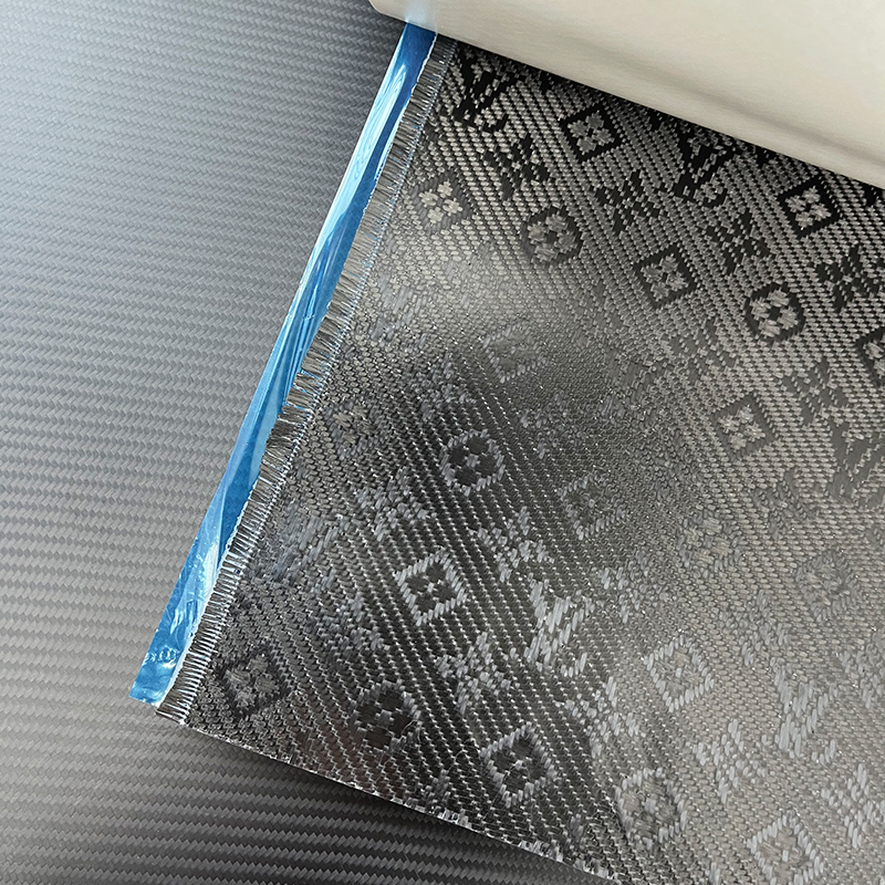 RJX 1 meter 240g/㎡ Geometric Print LV Pattern prepreg carbon fiber  cloth