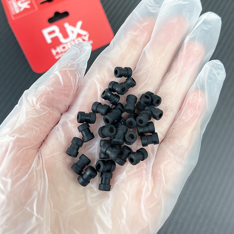 RJX 100pcs 3x5x8.5/3x6x9mm Damping Balls AV Shock Absorber Ball Damper Anti-Vibration Ball