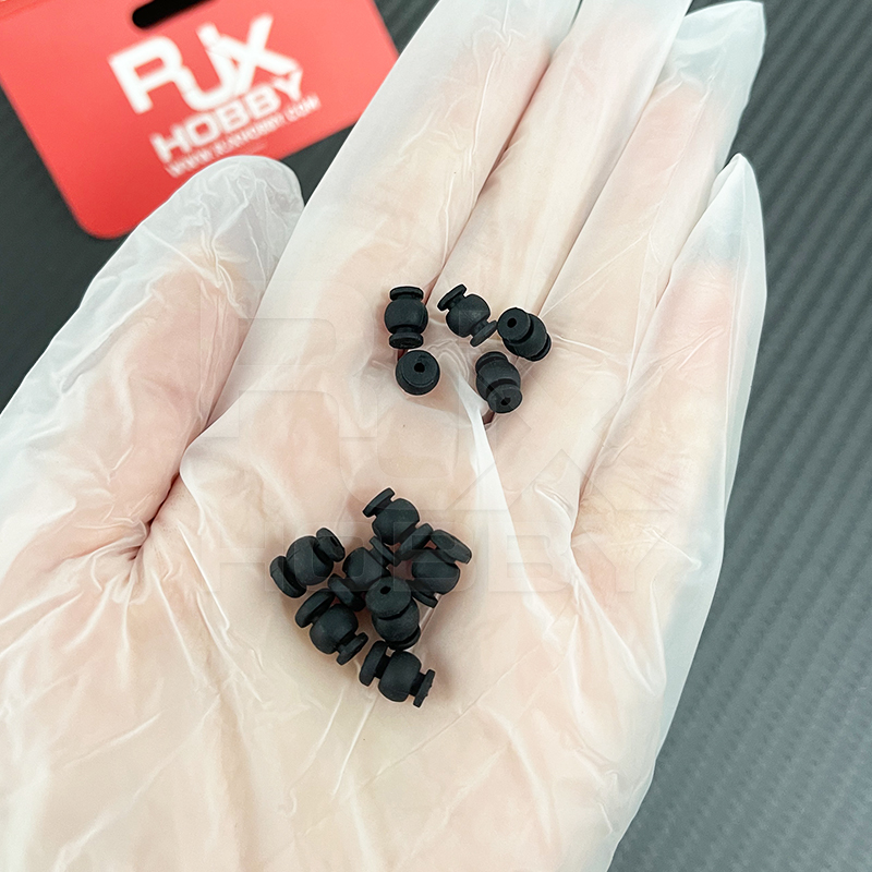 RJX 50pcs 1.5x6x8mm /1.5x6x8.8mm Damping Balls AV Shock Absorber Ball Damper Anti-Vibration Ball