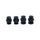 RJX 50pcs 1.5x6x8mm /1.5x6x8.8mm Damping Balls AV Shock Absorber Ball Damper Anti-Vibration Ball