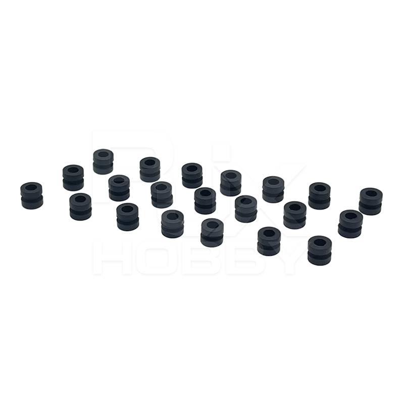 RJX 100pcs 3x5x6mm Damping Balls AV Shock Absorber Ball Damper Anti-Vibration Ball