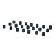 RJX 100pcs 3x5x6mm Damping Balls AV Shock Absorber Ball Damper Anti-Vibration Ball