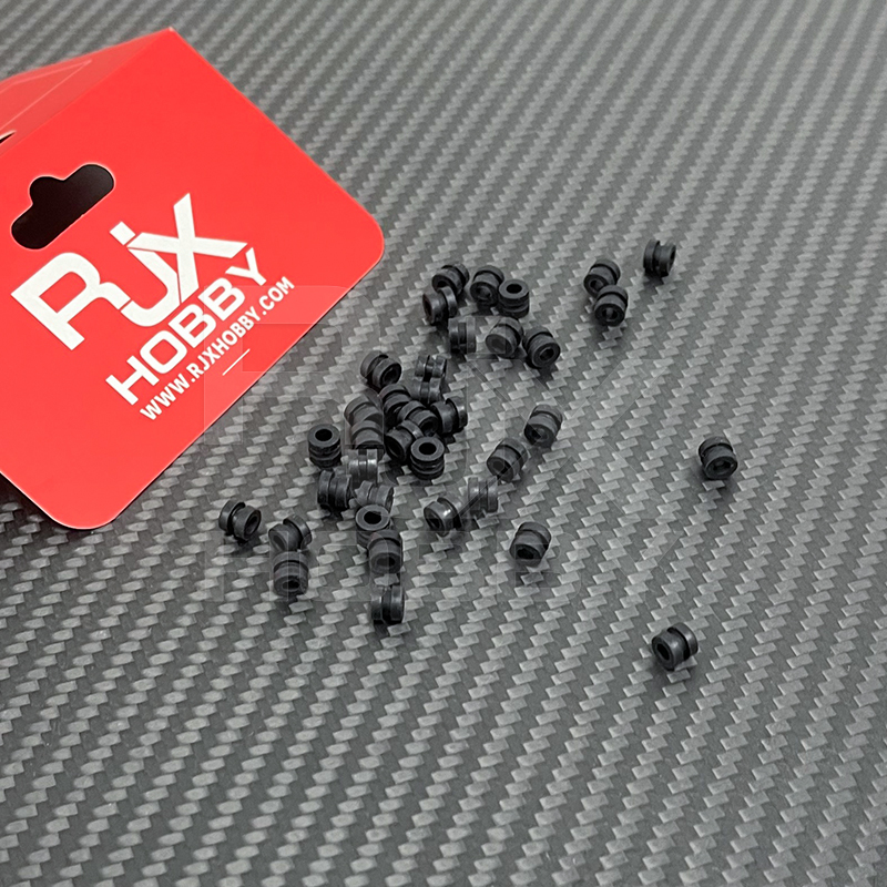 RJX 100pcs 3x5x6mm Damping Balls AV Shock Absorber Ball Damper Anti-Vibration Ball