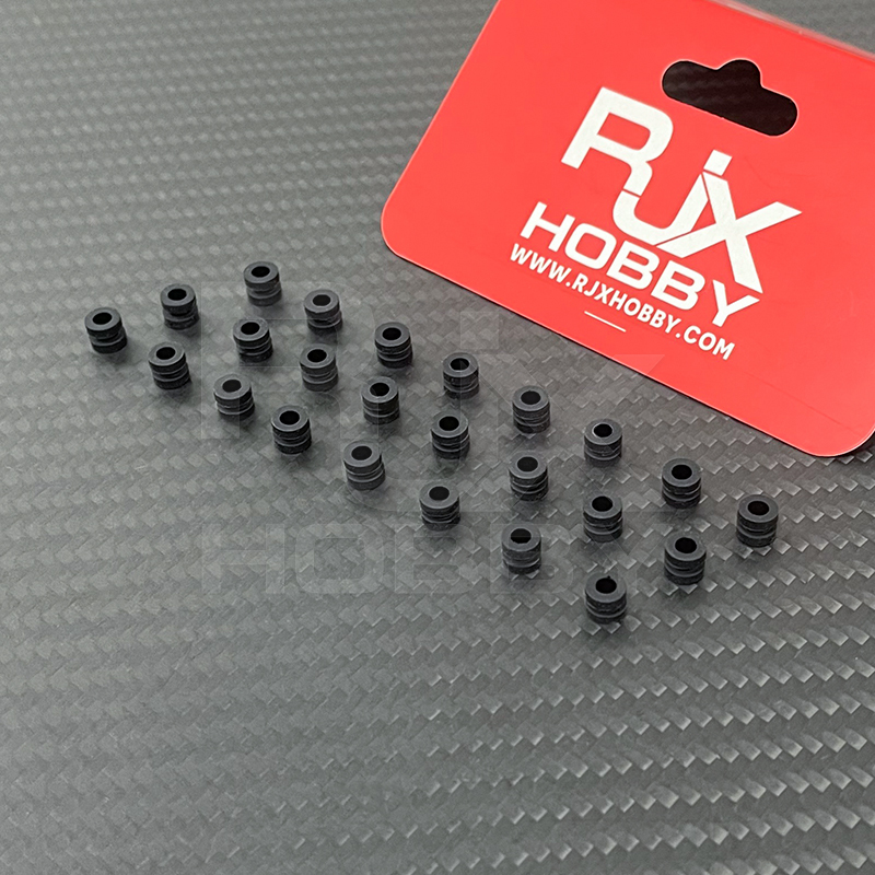 RJX 100pcs 3x5x6mm Damping Balls AV Shock Absorber Ball Damper Anti-Vibration Ball