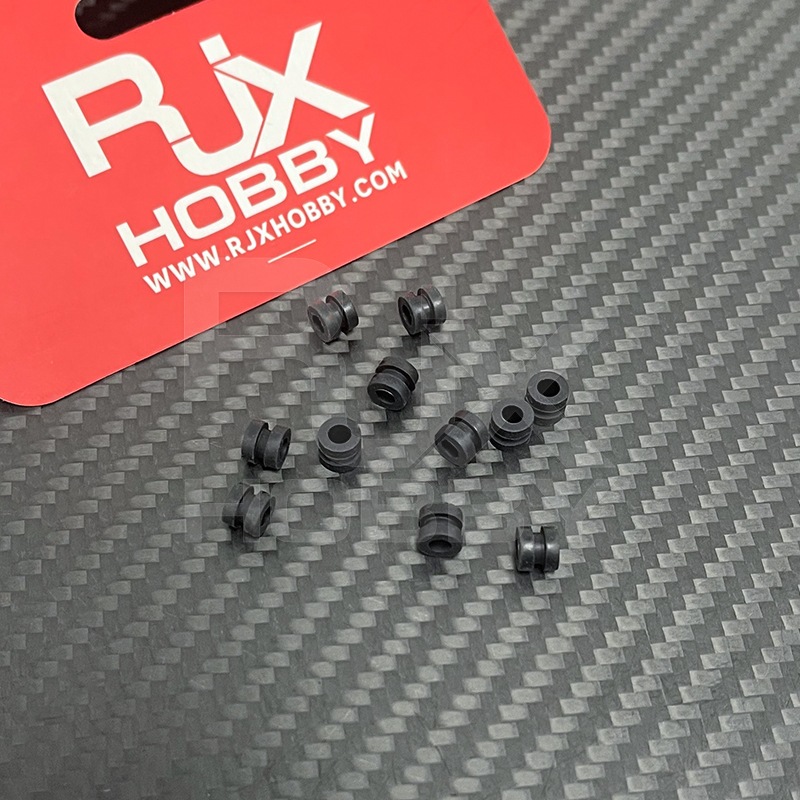RJX 100pcs 3x5x6mm Damping Balls AV Shock Absorber Ball Damper Anti-Vibration Ball