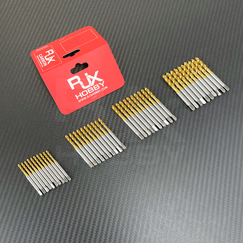 RJX 1pcs Titanium coating HSS M3 M4 M5 M6 M8 M10 M12 Spiral groove flute thread taps