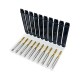 RJX 1pcs Titanium coating HSS M3 M4 M5 M6 M8 M10 M12 Spiral groove flute thread taps