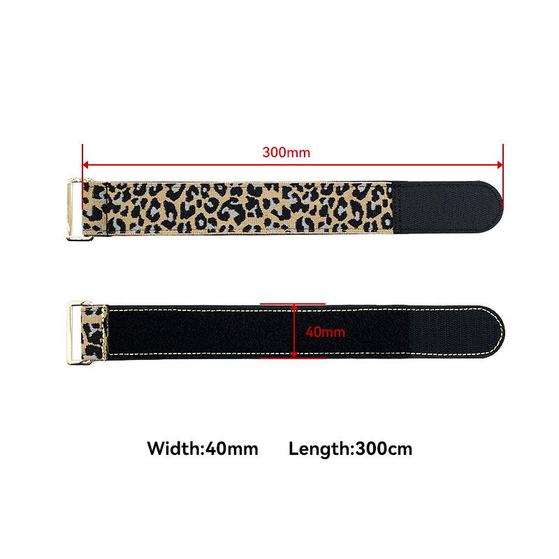 RJXHOBBY 2PCS 40mm Battery Strap Leopard Pattern Zinc Alloy Seamless Buckle 300–1000m