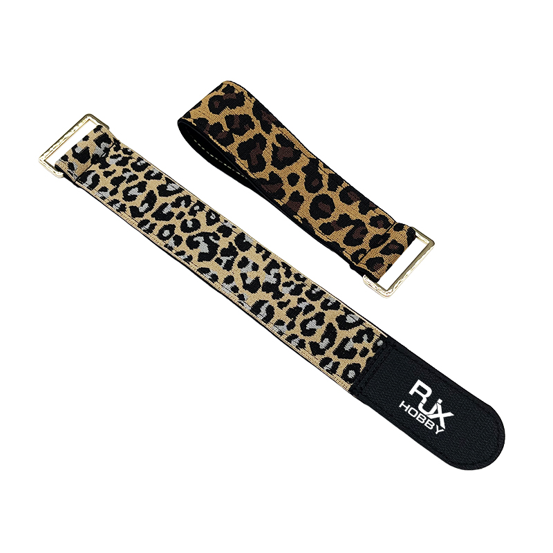 RJXHOBBY 2PCS 40mm Battery Strap Leopard Pattern Zinc Alloy Seamless Buckle 300–1000m