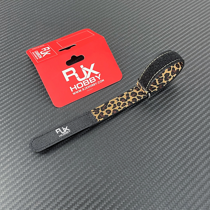RJXHOBBY 2PCS 16mm Battery Strap Leopard Pattern Zinc Alloy Seamless Buckle 150–1000m