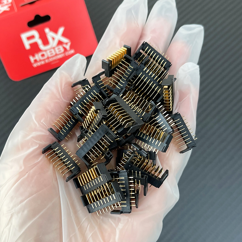 RJX 5pair 8Pin pitch 2.0mm laptop battery connector female and The male connector 180 degree bend foot