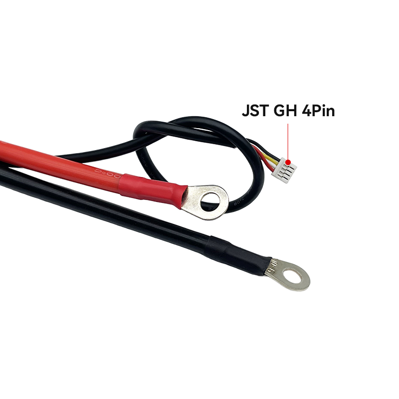 RJX 1PCS AS150U Male Power Cable to Ring Lugs with JST-GH 4-Pin Connector