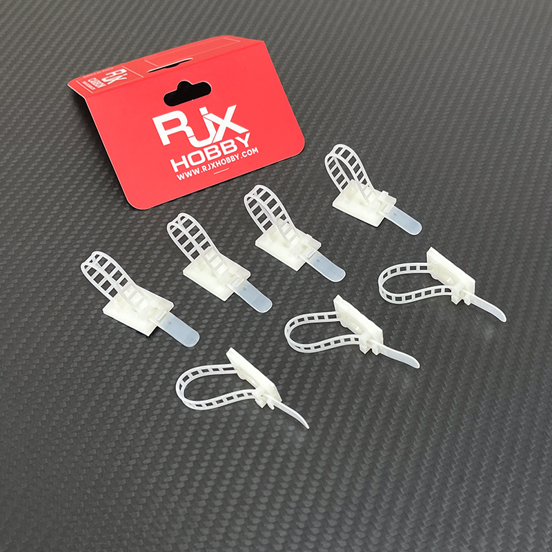 RJX 100pcs 25x18x8mm / 30x21x12mm Adhesive Tie Mounts