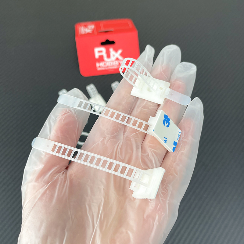 RJX 100pcs 25x18x8mm / 30x21x12mm Adhesive Tie Mounts