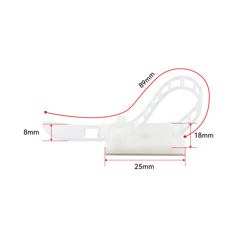 RJX 100pcs 25x18x8mm / 30x21x12mm Adhesive Tie Mounts