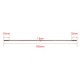 RJX 50pcs M2*25-300mm Aluminum Double-End Threaded Pull Rod