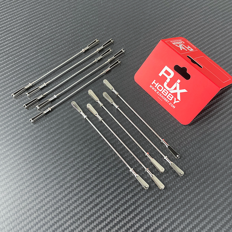 RJX 20pcs M2 Clevis Thread M2 Push Rod Stainless Steel Pull Rod Connecting Rod 