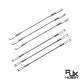 RJX 20pcs M2 Clevis Thread M2 Push Rod Stainless Steel Pull Rod Connecting Rod 