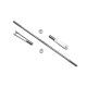 RJX 20pcs M2.5 Clevis Thread M2.5 Push Rod Stainless Steel Pull Rod Connecting Rod