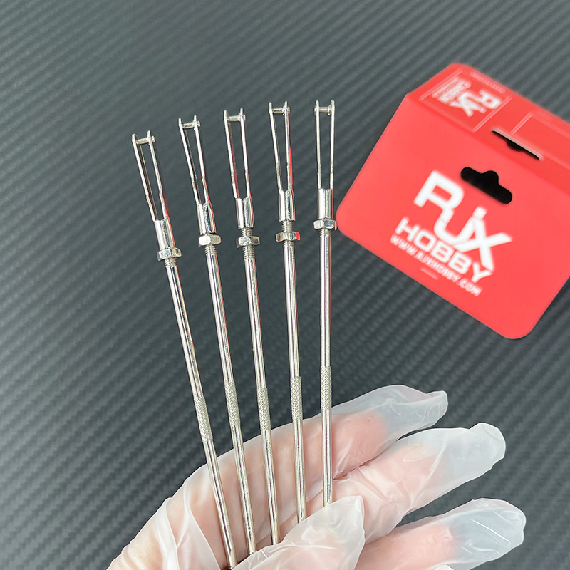 RJX 20pcs M3 Clevis Thread M3 Push Rod Stainless Steel Pull Rod Connecting Rod