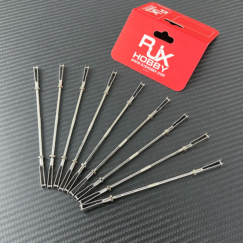 RJX 20pcs M3 Clevis Thread M3 Push Rod Stainless Steel Pull Rod Connecting Rod