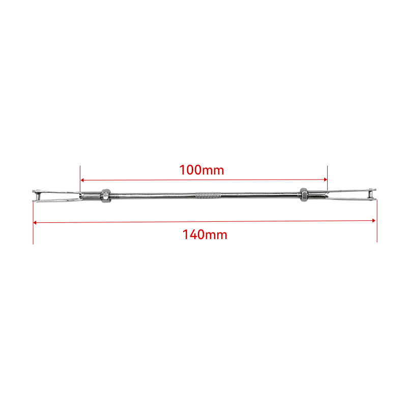 RJX 20pcs M3 Clevis Thread M3 Push Rod Stainless Steel Pull Rod Connecting Rod