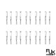 RJX 20pcs M2 M2.5 M3 Metal Collet Clevis Chuck Pull Rod Connector Coupler Screw Spare Parts For RC Aircraft Model