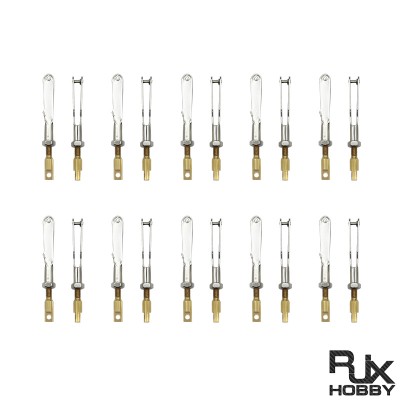 RJX 20pcs M2 M2.5 M3 Iron Metal Clevis Connector Set Pull Rod Chuck Coupler For DIY RC Aircraft Models