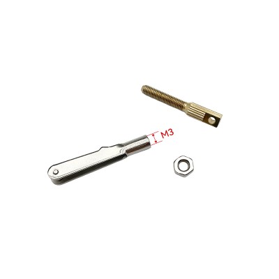 RJX 20pcs M2 M2.5 M3 Iron Metal Clevis Connector Set Pull Rod Chuck Coupler For DIY RC Aircraft Models
