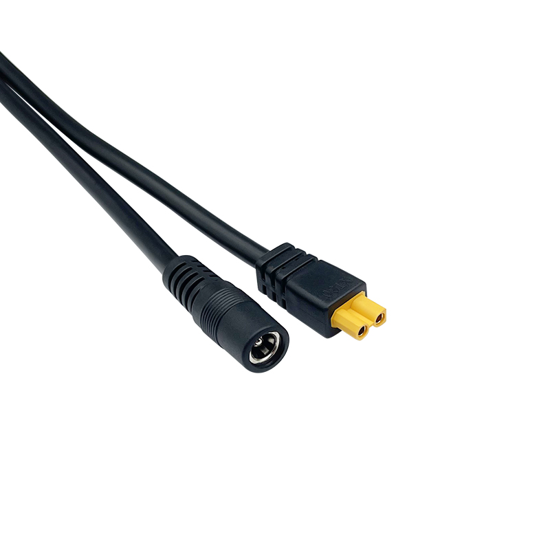 RJX 1pcs XT30UD Injection Molded Female to DC5525 Female Connector 15A 16AWG 500mm 