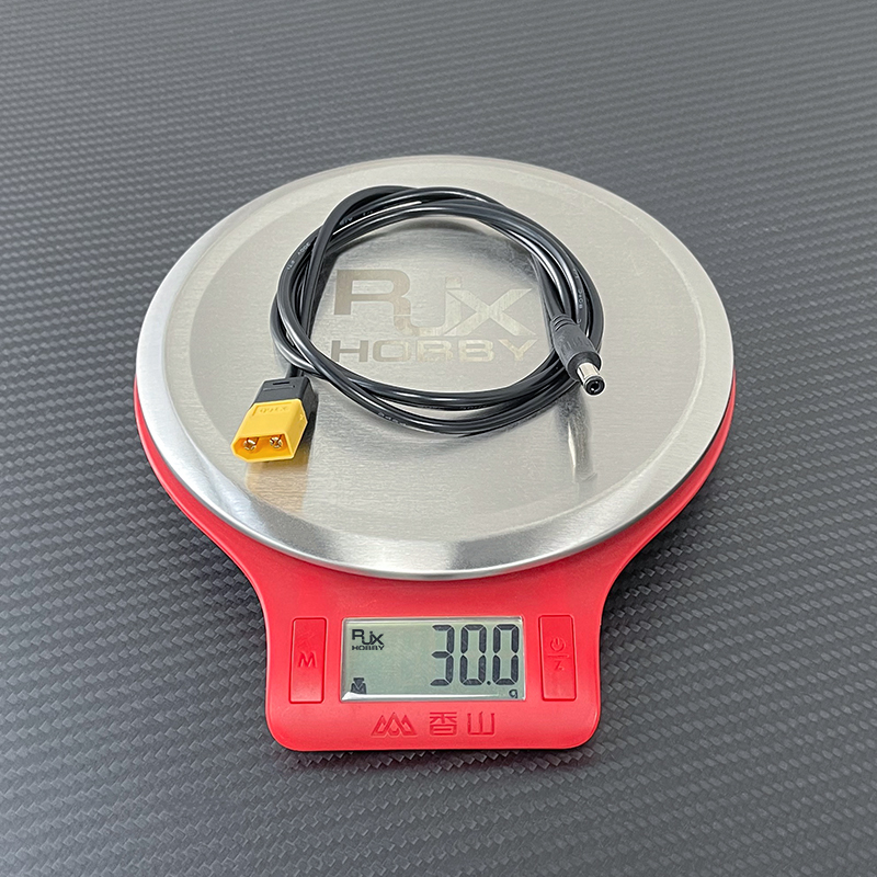 RJXHOBBY 1pcs DC5.5*2.1 Male to XT60 Male  DC5521 Rubber Power Cable