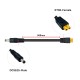 RJX 1pcs XT30UD Injection Molded Female to DC5525 Male Connector 15A 16AWG 500mm 