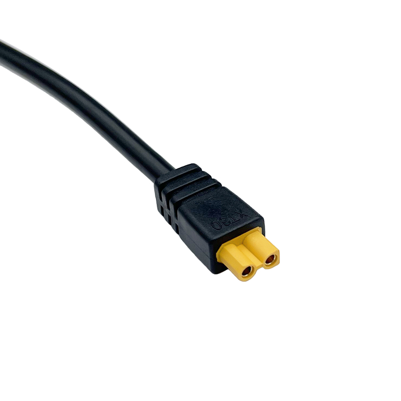 RJX 1pcs XT30UD Injection Molded Female to DC5525 Male Connector 15A 16AWG 500mm 