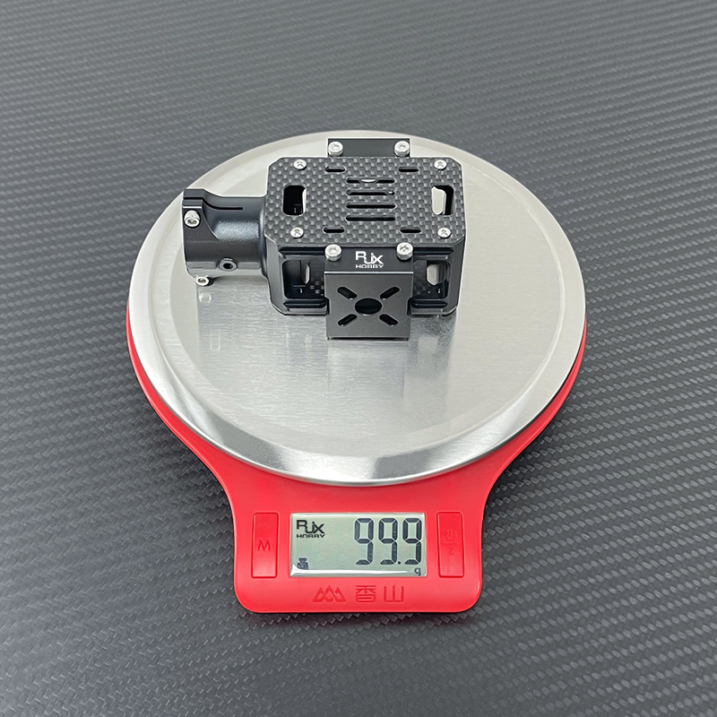 RJX 1pcs X8 Upper and lower Aluminum motor base with carbon sheet for 25mm Carbon Tube