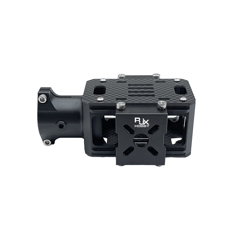 RJX 1pcs X8 Upper and lower Aluminum motor base with carbon sheet for 25mm Carbon Tube
