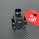 RJX 1pcs X8 Upper and lower Aluminum motor base with carbon sheet for 25mm Carbon Tube