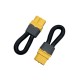 RJX 10pcs XT60H Female Short Circuit Bind Plug Loop Connector with 10AWG Silicone Wire