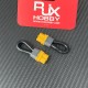 RJX 10pcs XT60H Female Short Circuit Bind Plug Loop Connector with 10AWG Silicone Wire