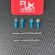RJX 5pcs M4 Aluminum Positive and Negative Thread Ball Head Tie Rod End Joint 