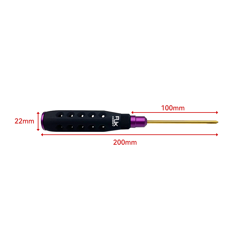 RJX 4pcs HSS titanized Phillips Screwdriver Tools 3.0 4.0 5.0 5.8mm Strength Insulated Anti-Slip Rubber Handle