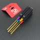 RJX 4pcs HSS titanized Phillips Screwdriver Tools 3.0 4.0 5.0 5.8mm Strength Insulated Anti-Slip Rubber Handle