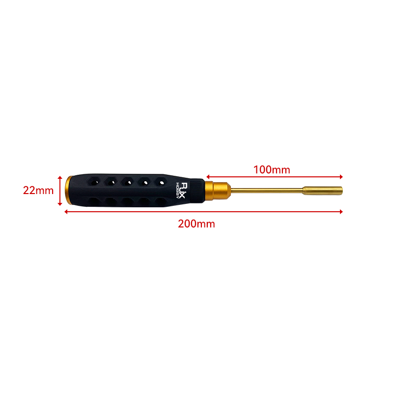 RJX 4pcs HSS titanized 4.0 5.5 7.0 8.0mm Nut Drivers High-Strength Insulated Anti-Slip Rubber Handle