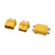 RJXHOBBY 5 Sets Amass  UH60 Male Female Bullet Connectors Power Plugs(with caps) for RC Lipo Battery