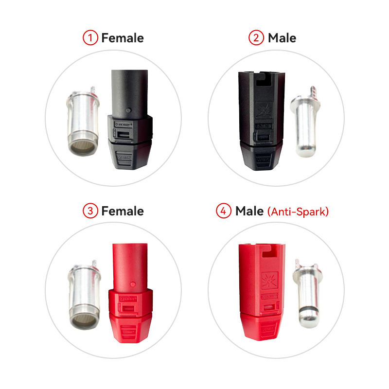 RJXHOBBY QS10H Single lock Anti-spark Connector With Lock