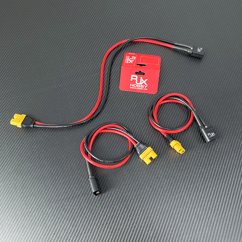 RJXHOBBY 1pcs QS8U Male to AS150U Female 8AWG Conversion Line for RC Agriculture UAV Lipo Battery ESC Balance Charger