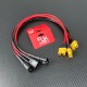 RJXHOBBY 1pcs QS8U Male to AS150U Female 8AWG Conversion Line for RC Agriculture UAV Lipo Battery ESC Balance Charger