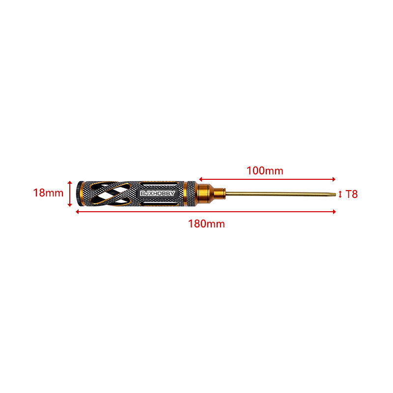 RJXHOBBY 1pcs T8 HSS Screwdriver Tools