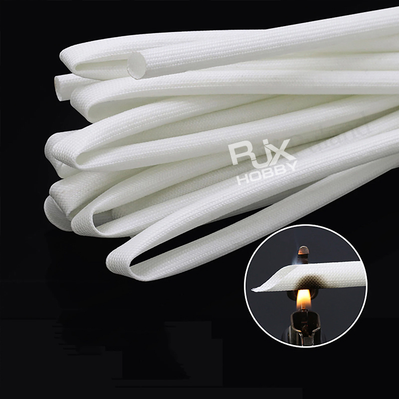 RJXHOBBY 50meters 10-20mm Heat Resistant Sleeving Cable Wire HIGH TEMP Fiberglass Insulating Sleeve